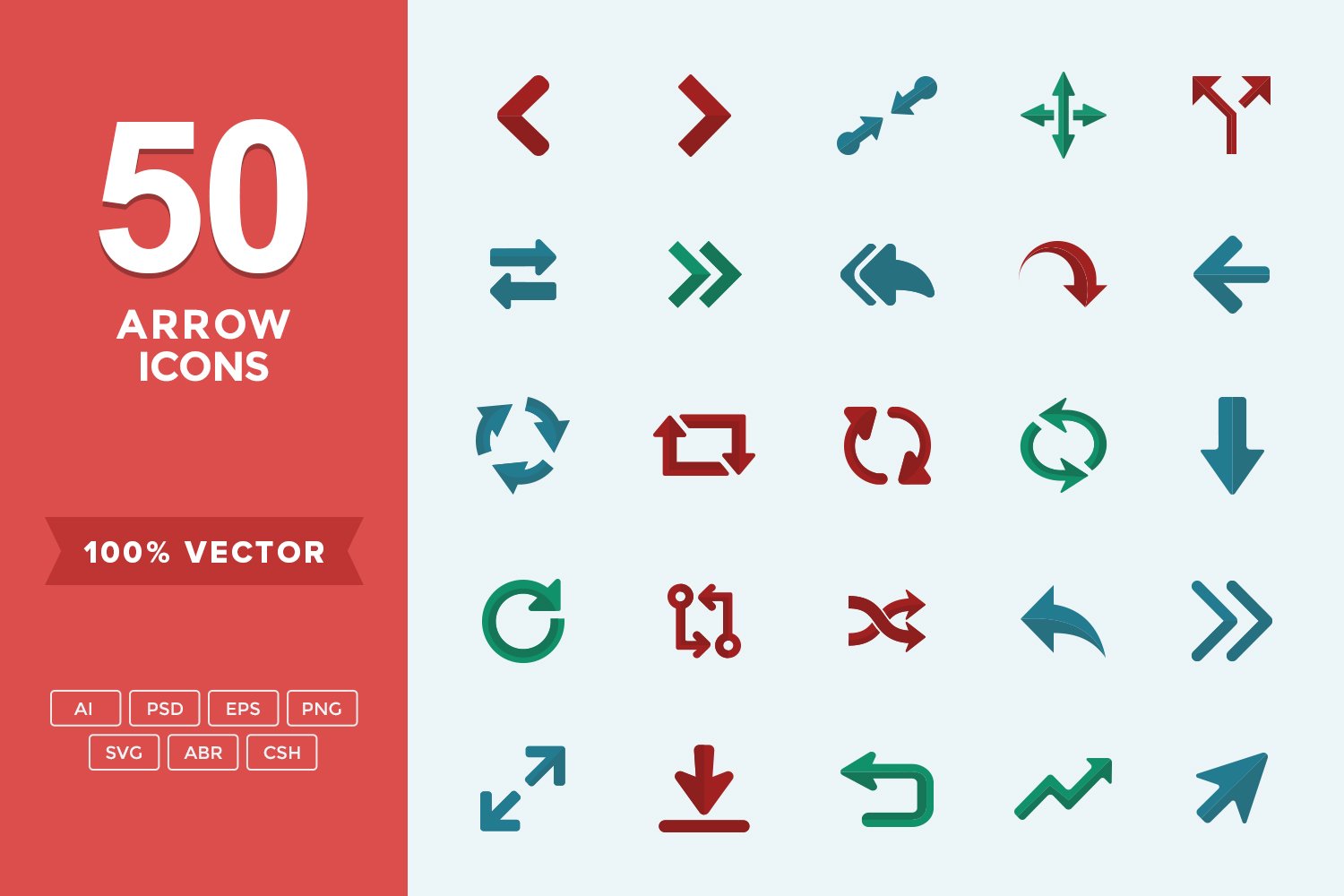 Flat Icons Arrows Set cover image.