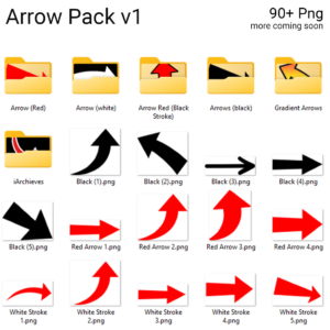 Arrow PNG Pack v1 - MasterBundles