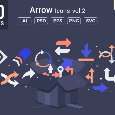 Arrows Vector Icons V2 cover image.