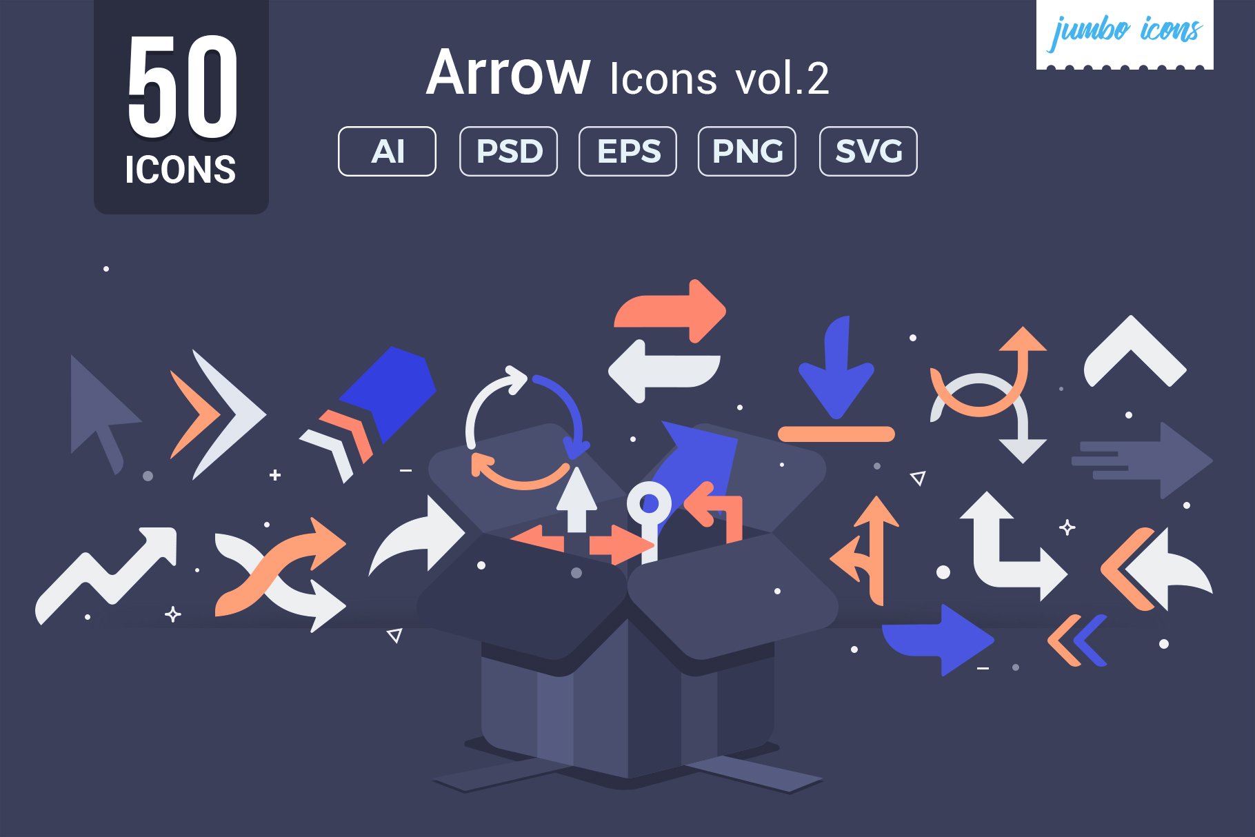 Arrows Vector Icons V2 cover image.