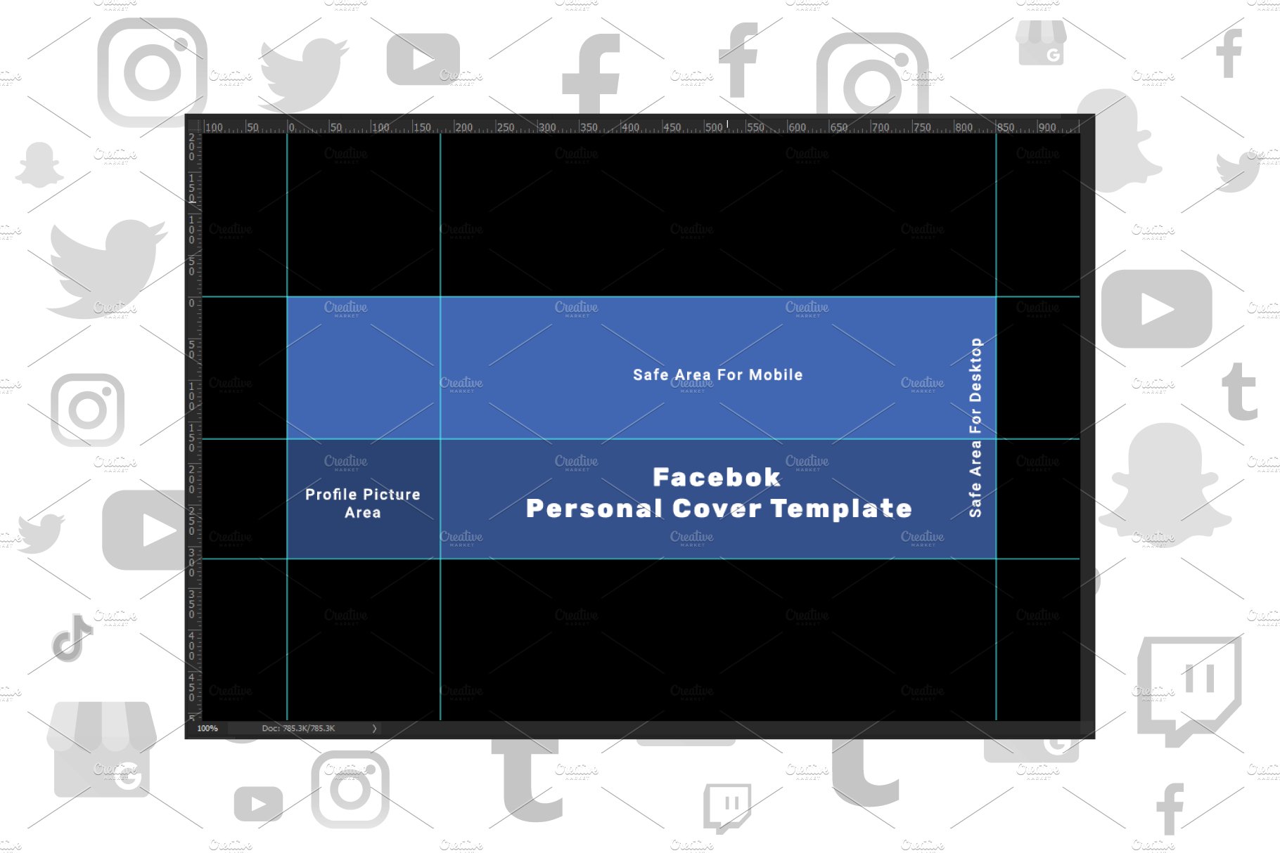 Social Media Template Guide preview image.
