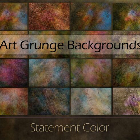 Bold Color Grunge Backgrounds cover image.