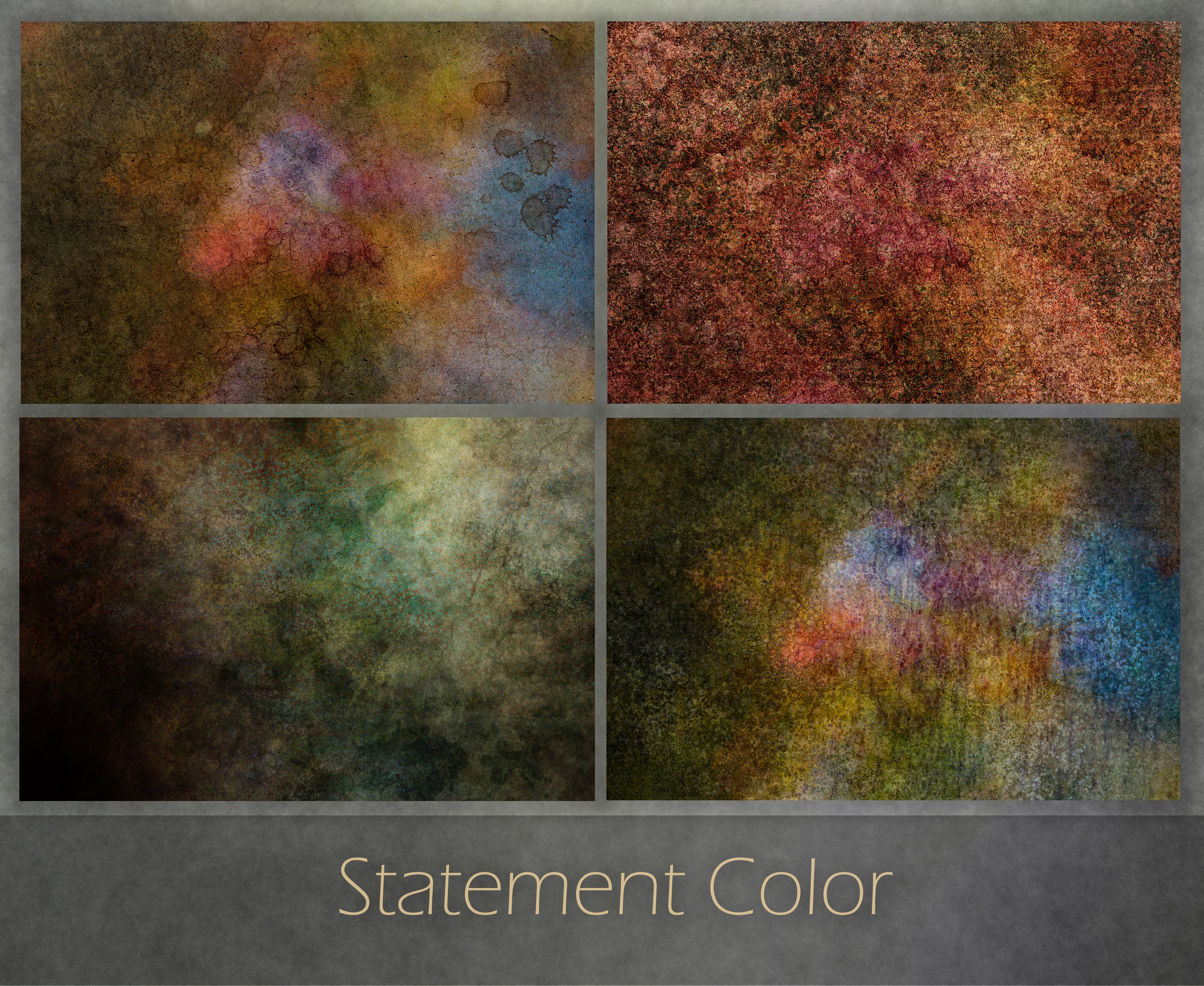 Bold Color Grunge Backgrounds preview image.