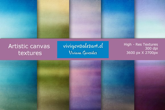 Artistic canvas textures cover image.