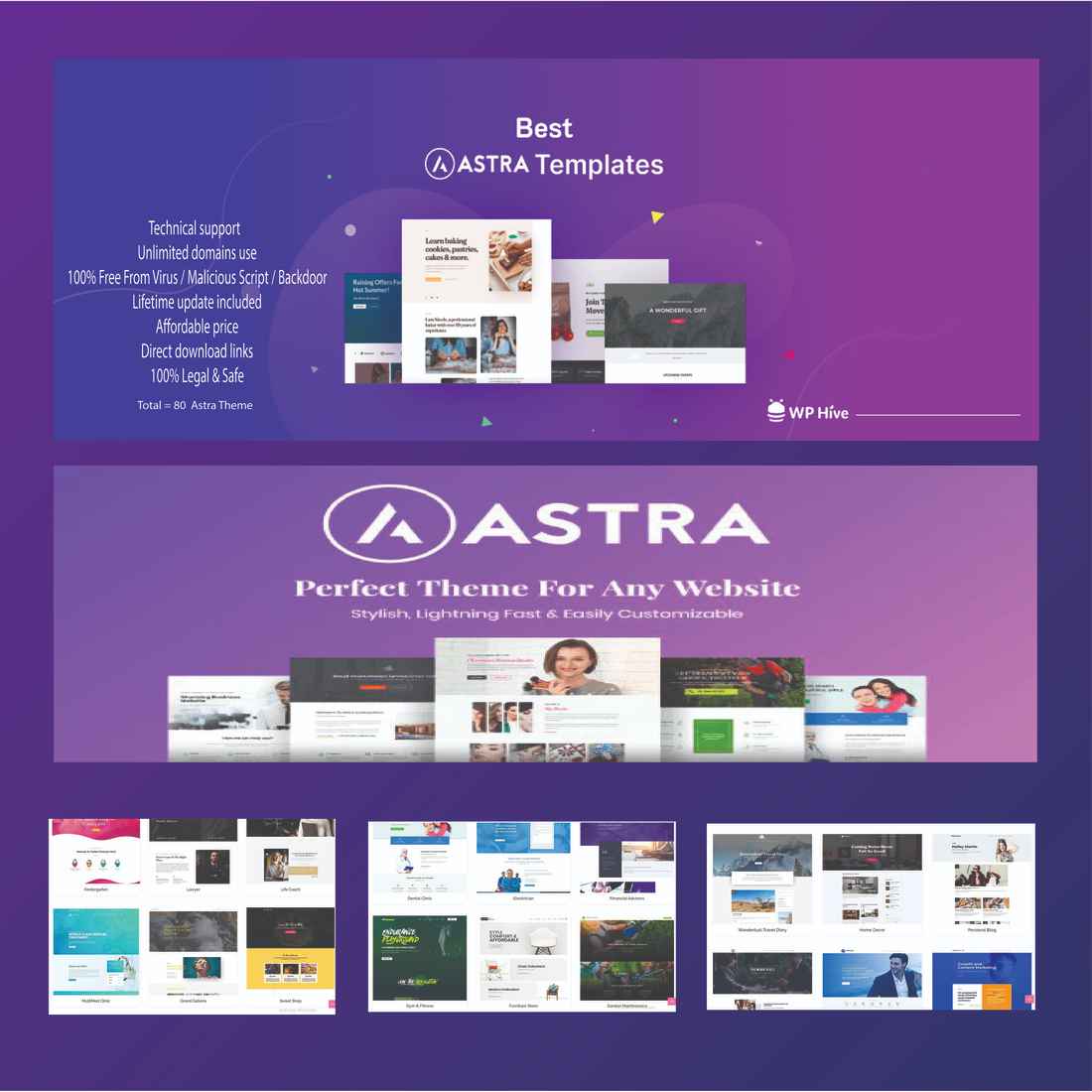 Astra - Portfolio WordPress Plugin preview image.