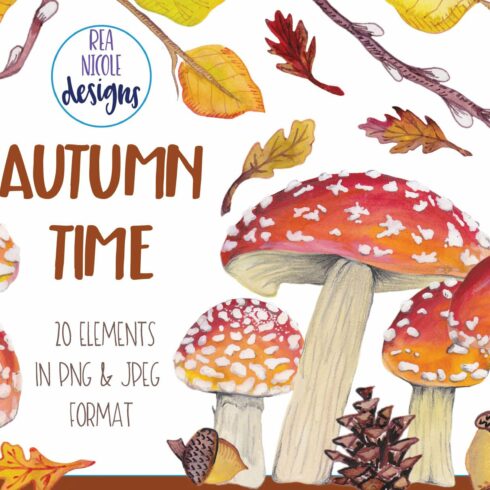 Autumn Time Clip art cover image.