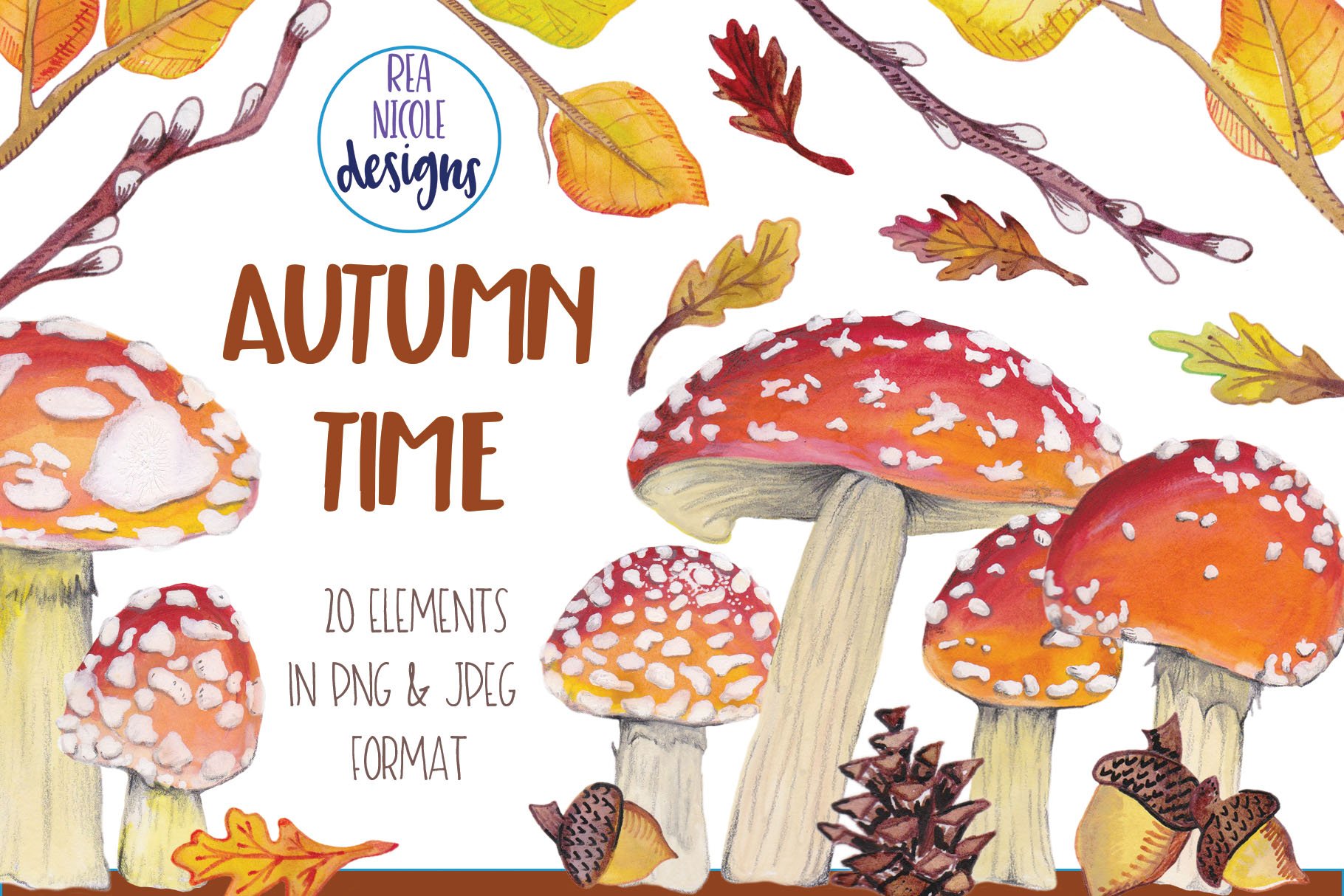 Autumn Time Clip art cover image.