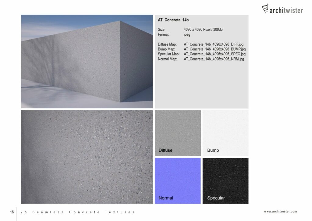 25 Seamless Concrete Textures – MasterBundles