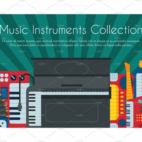 Music keyboard instrument playing cover image.