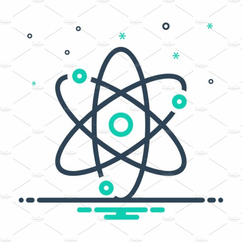 Atom particle mix icon cover image.