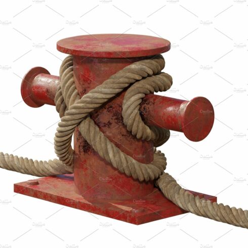 Mooring Nautical Bollard with Rope cover image.