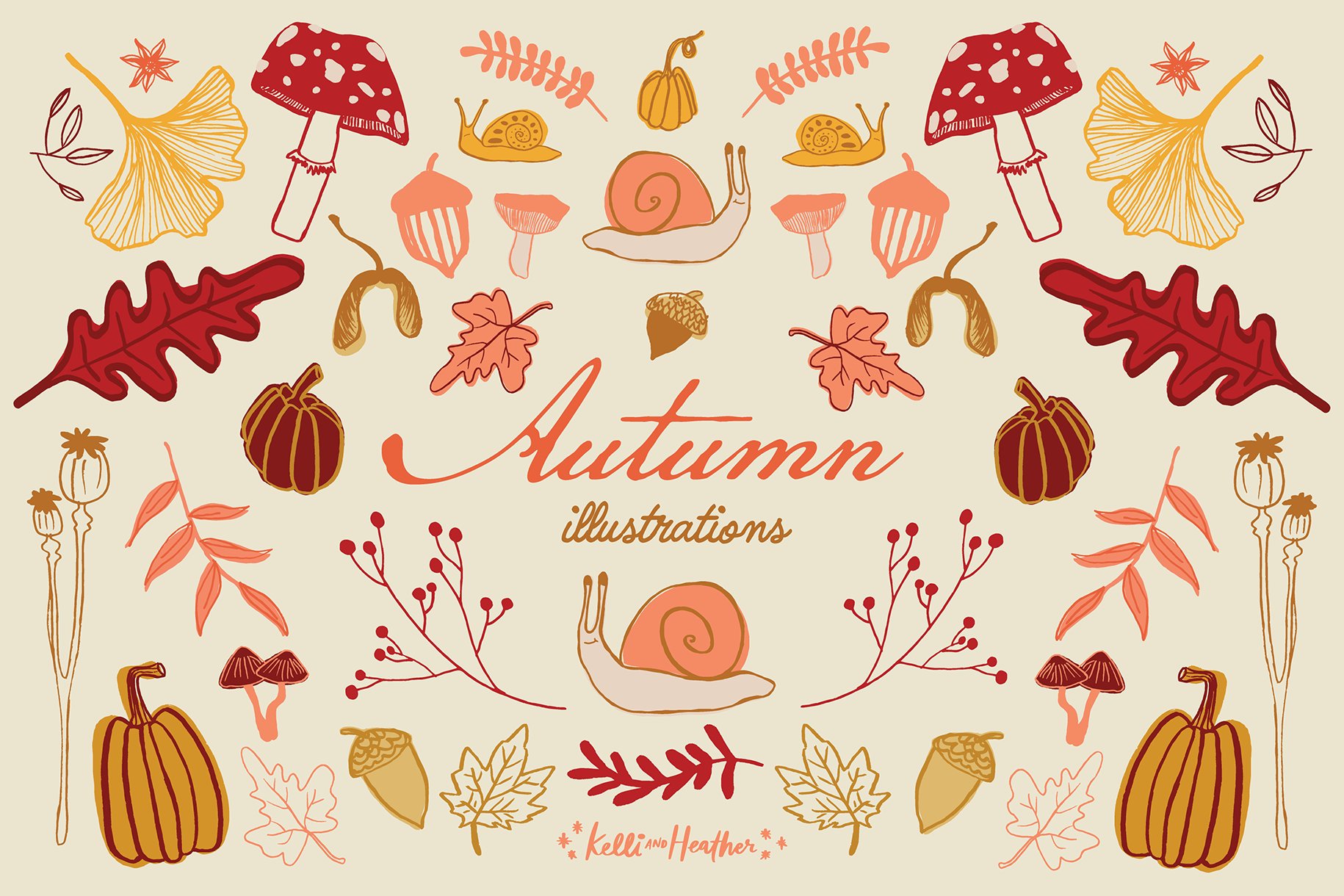 Autumn: illustration bundle cover image.