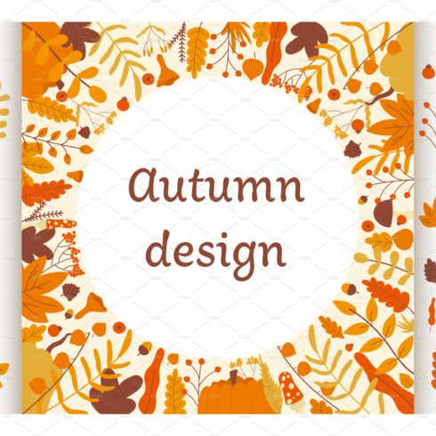 Fall wreath circle design + set cover image.