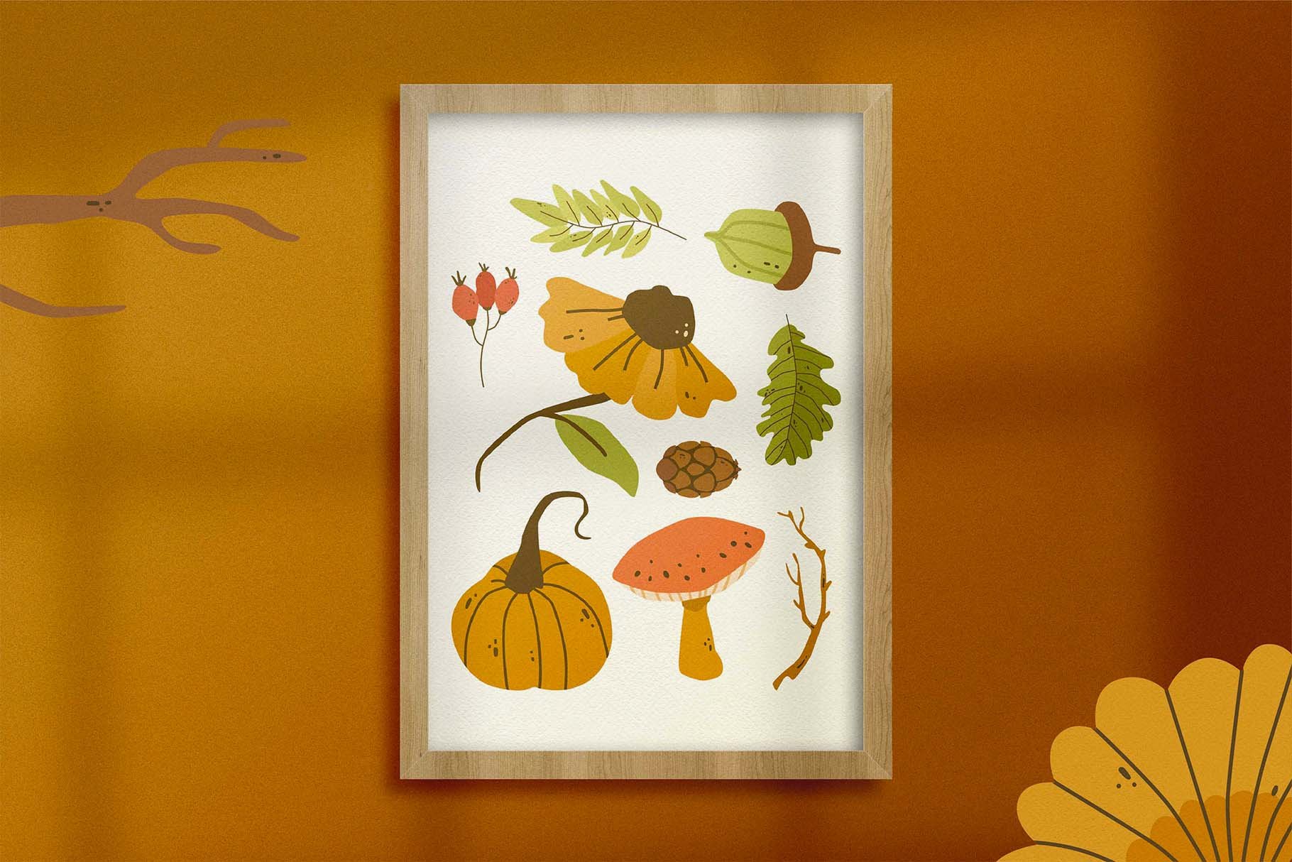 Autumn Season Vector Clipart Pack preview image.