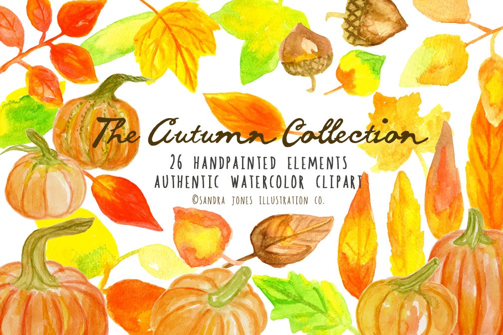 50% off! Autumn Watercolor Set cover image.