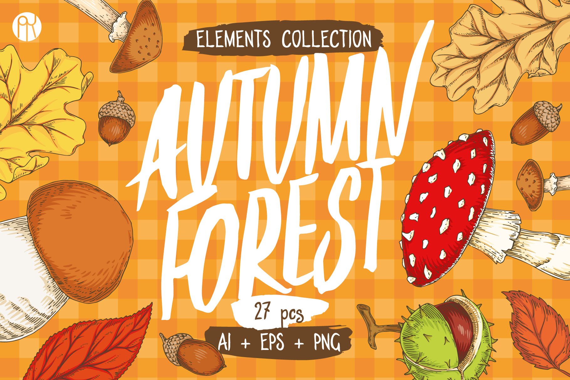 Autumn Forest Elements Collection cover image.