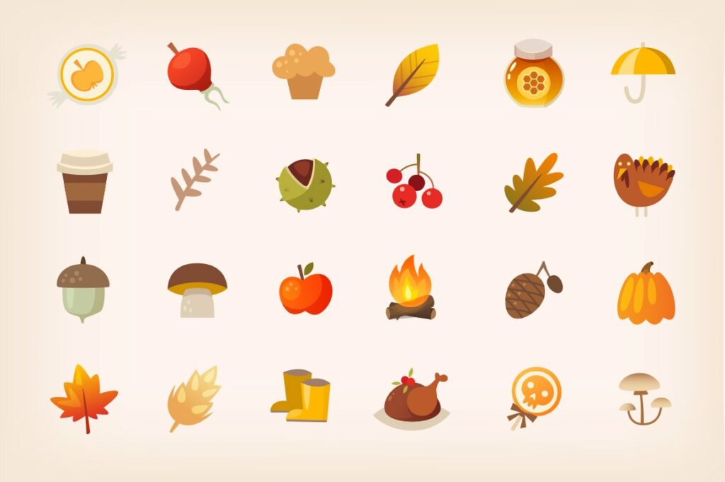 Autumn icons – MasterBundles