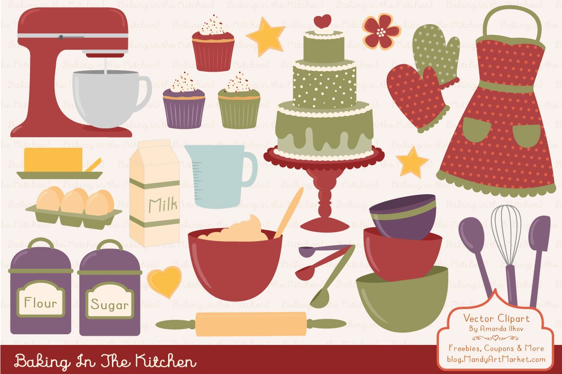 Autumn Baking Clipart & Vectors cover image.