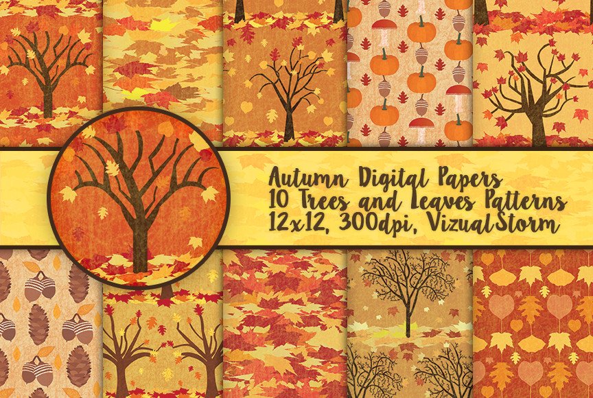 Fall Foliage Autumn Patterns cover image.