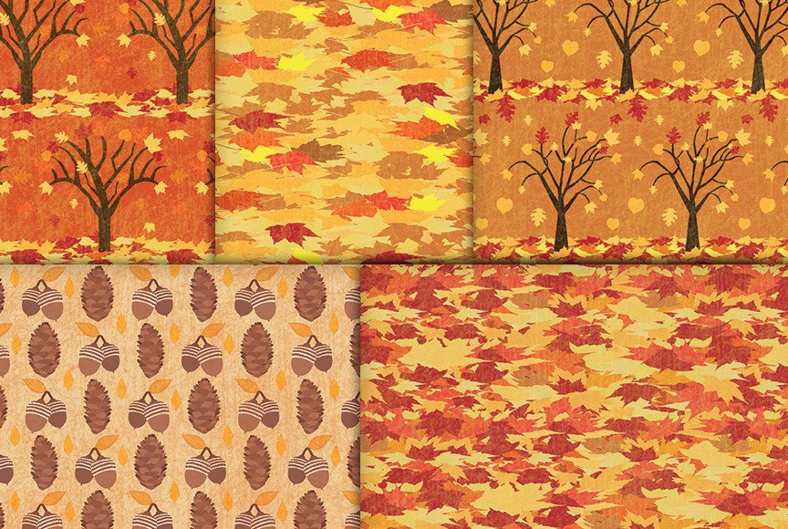 Fall Foliage Autumn Patterns preview image.