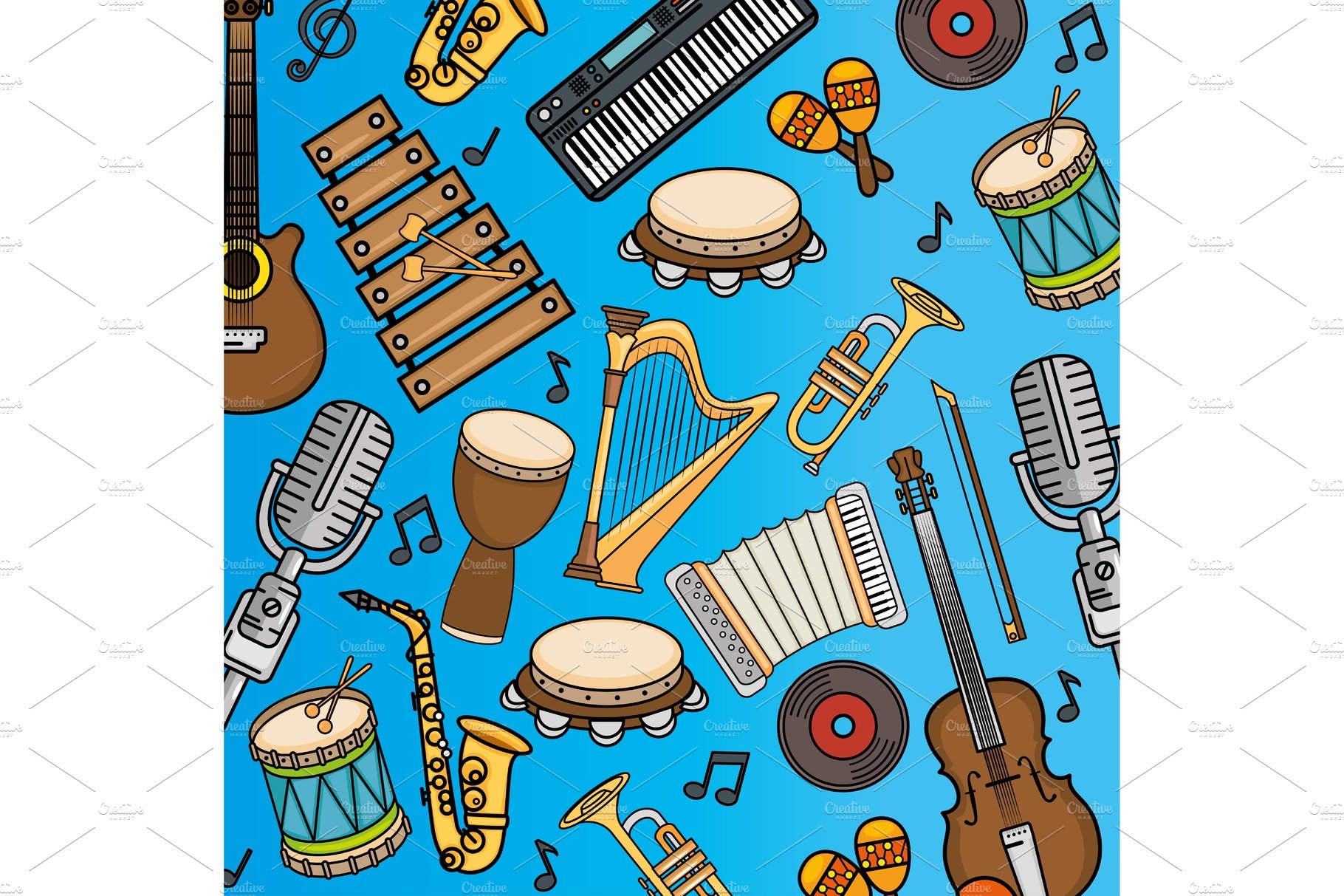 musical instruments icon cover image.