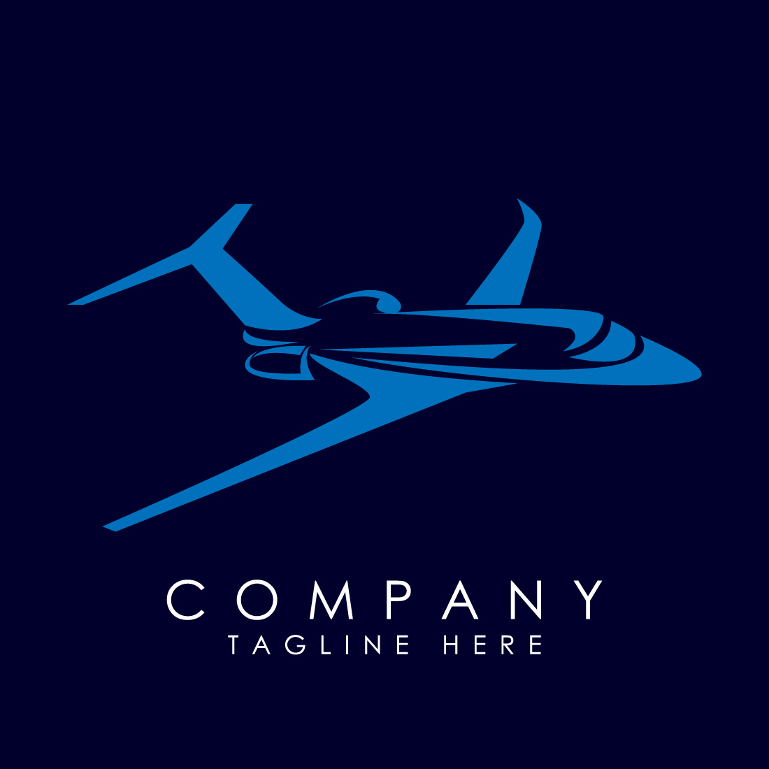 Airplane fly out logo plane taking off stylized vector image on VectorStock  | Travel agency logo, Aviation logo, Online logo design
