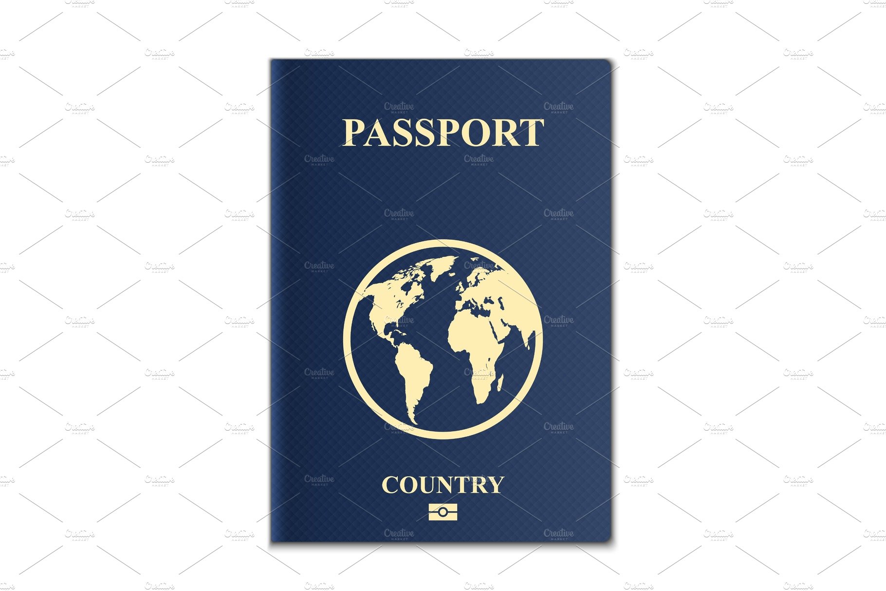 Passports, international document. cover image.