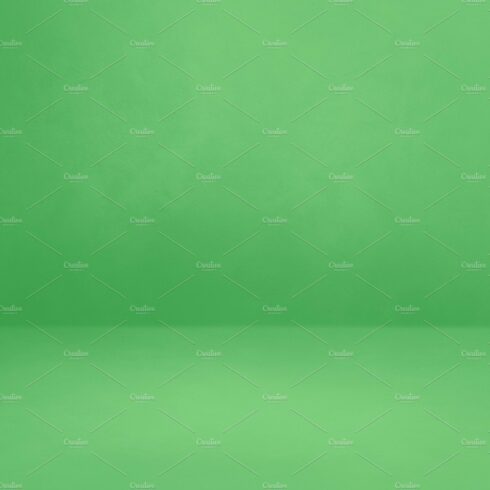 Empty green concrete interior background cover image.