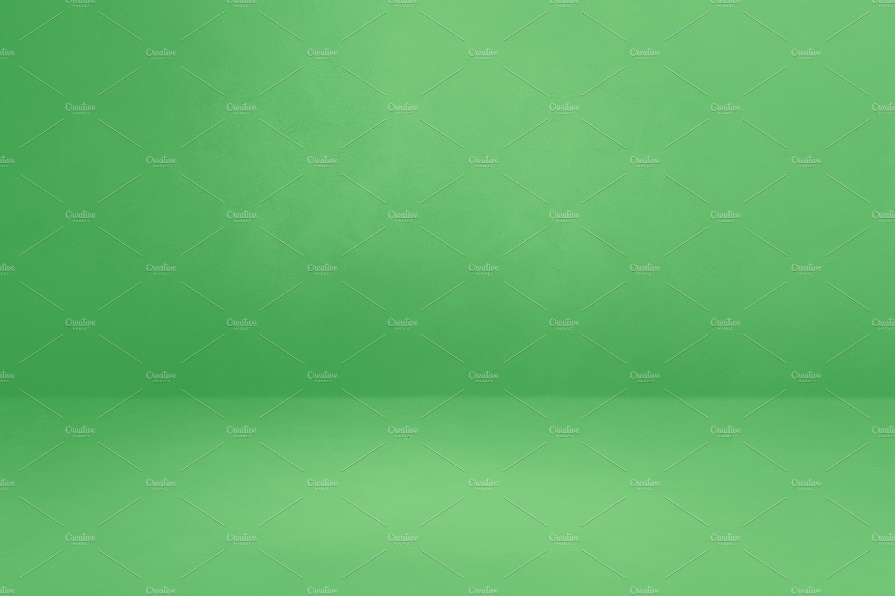 Empty green concrete interior background cover image.