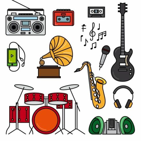 Music and musical instruments cover image.