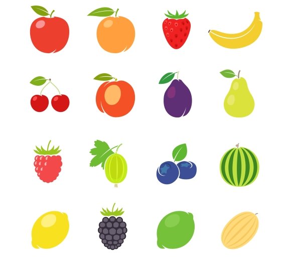 Fruits retro illustration cover image.
