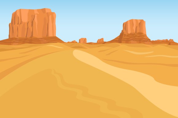 Desert landscape background preview image.