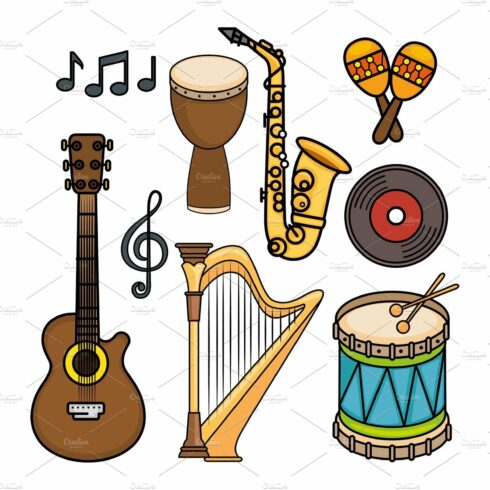 musical instruments icon cover image.