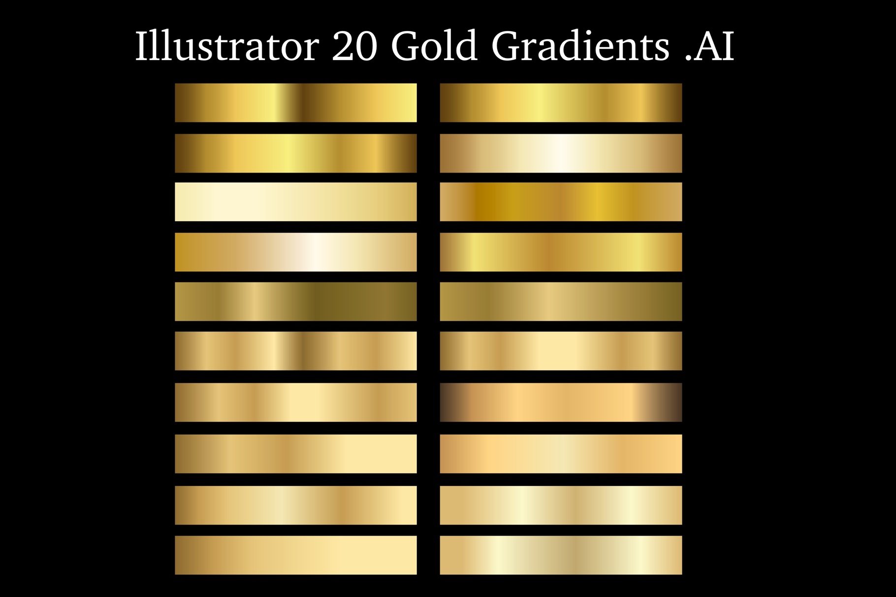 illustrator gold gradient download