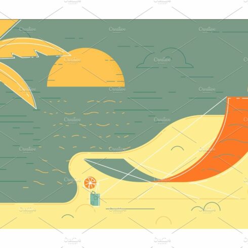 Beach Summer Vector Illustration cover image.