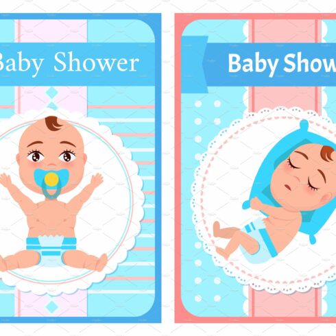 Baby Shower Posters Set Newborn cover image.