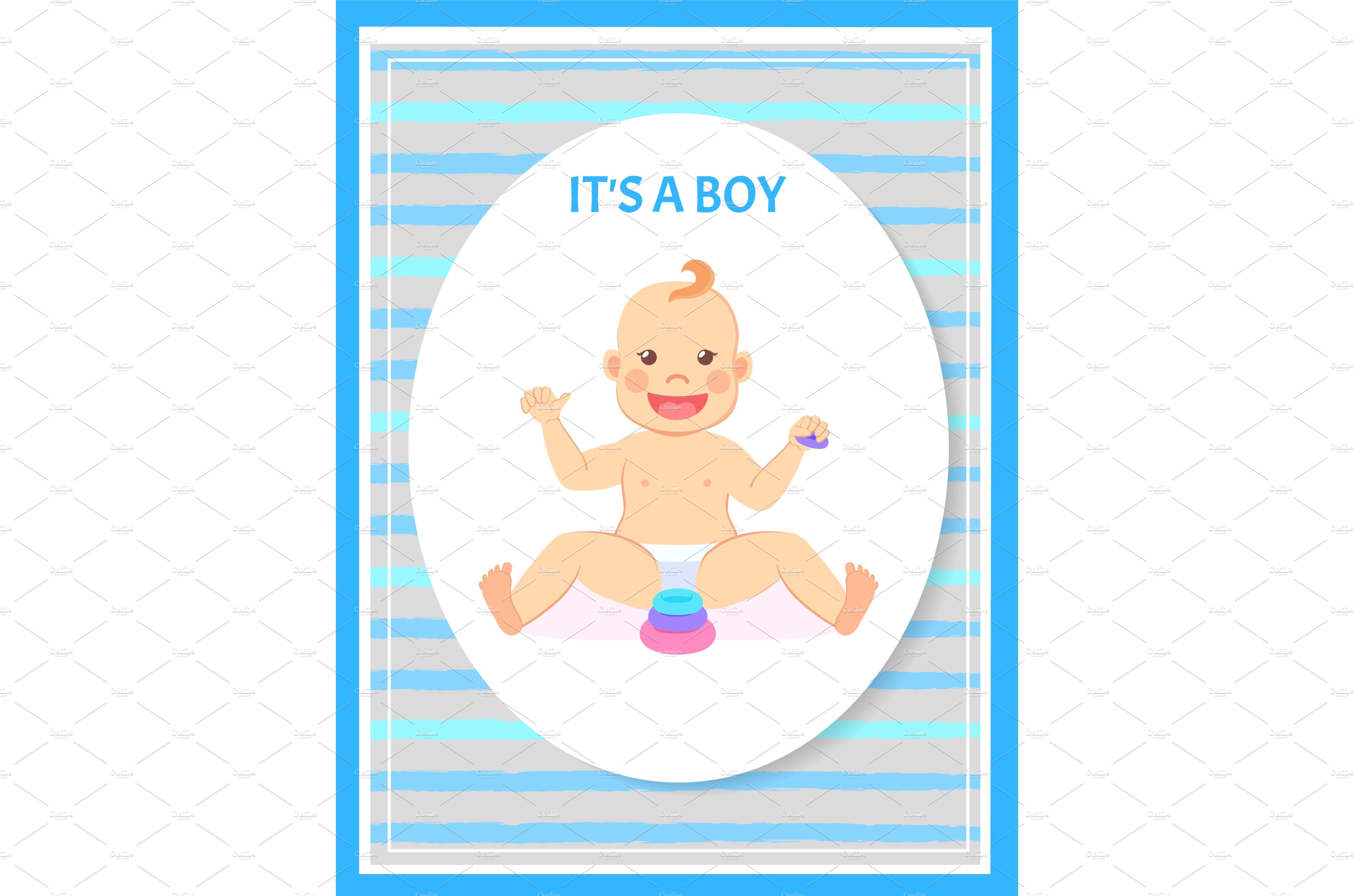 Its a Boy Greeting Card, Baby cover image.