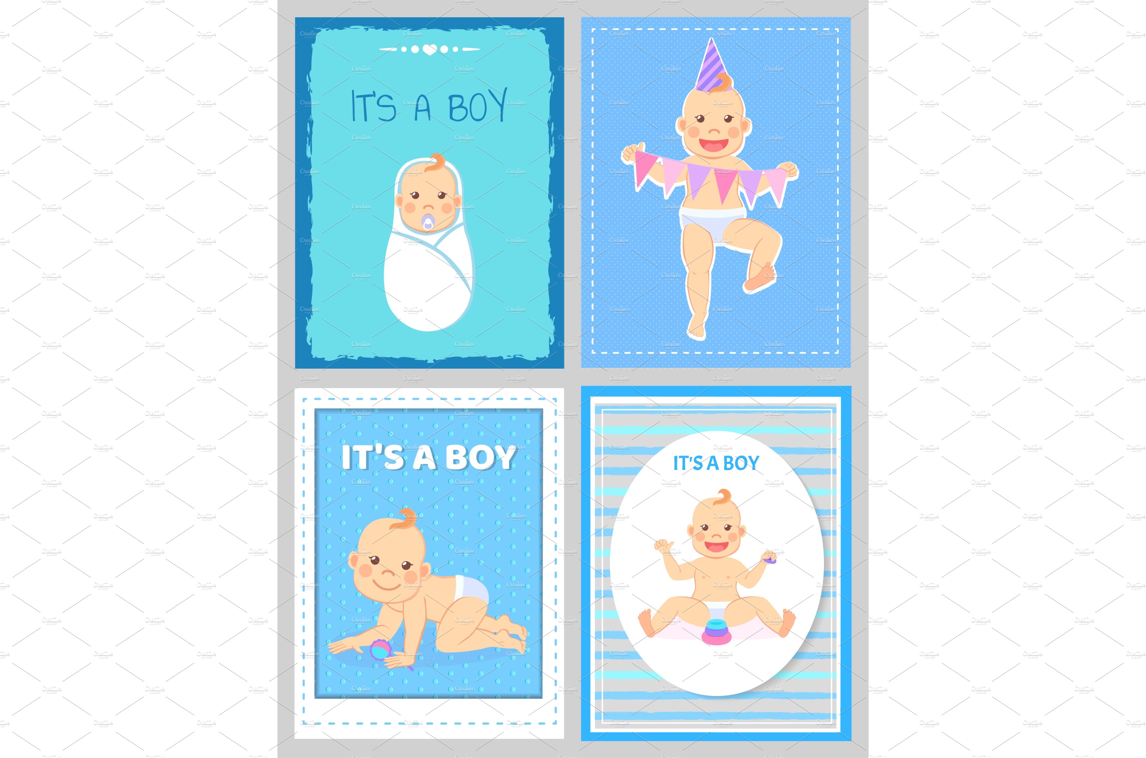 Its a Boy Greeting Card, Baby cover image.