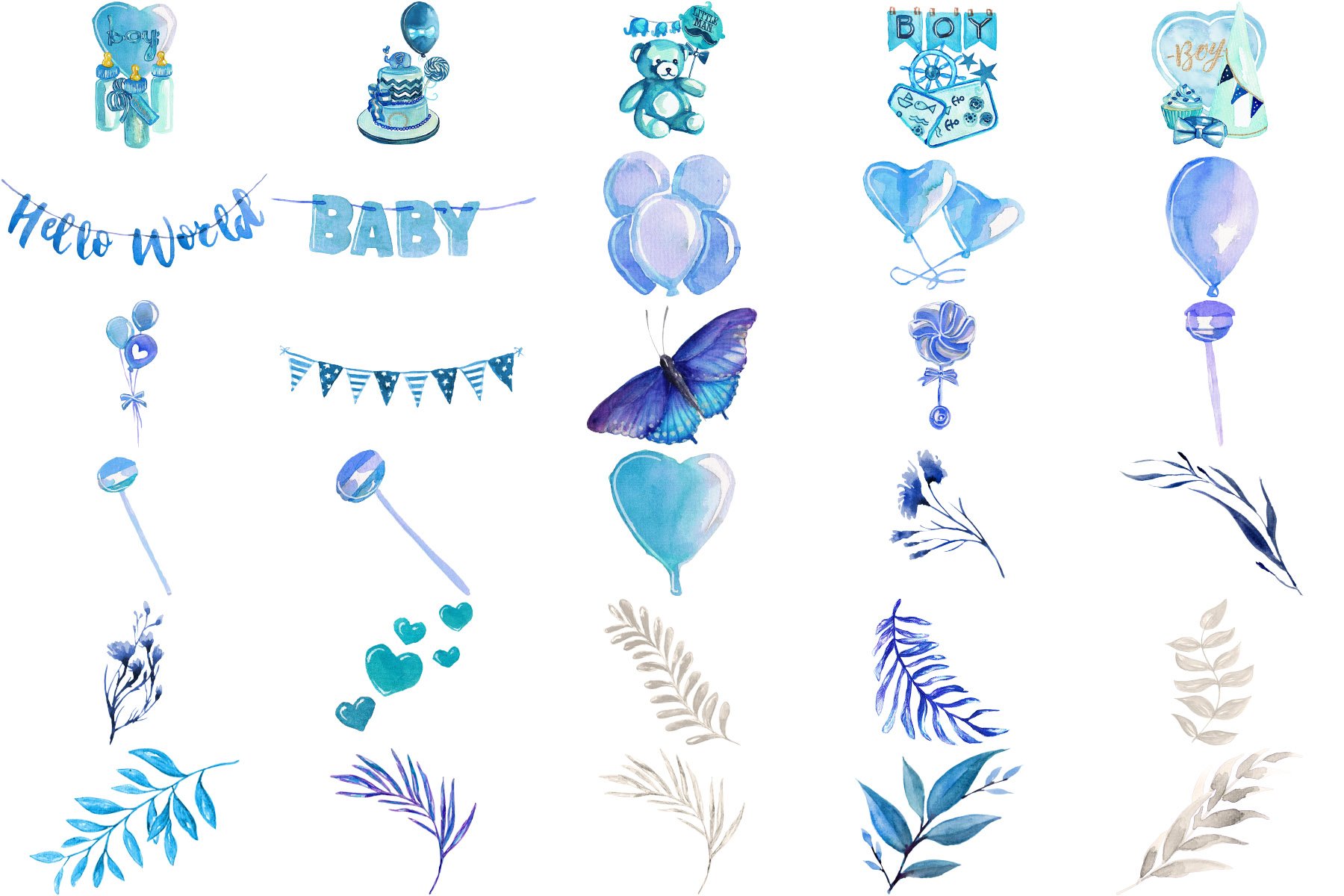 baby shower boy by lilyboo clipart 02 784