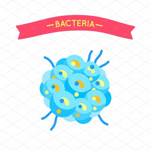 Cartoon Globular Bacteria with cover image.