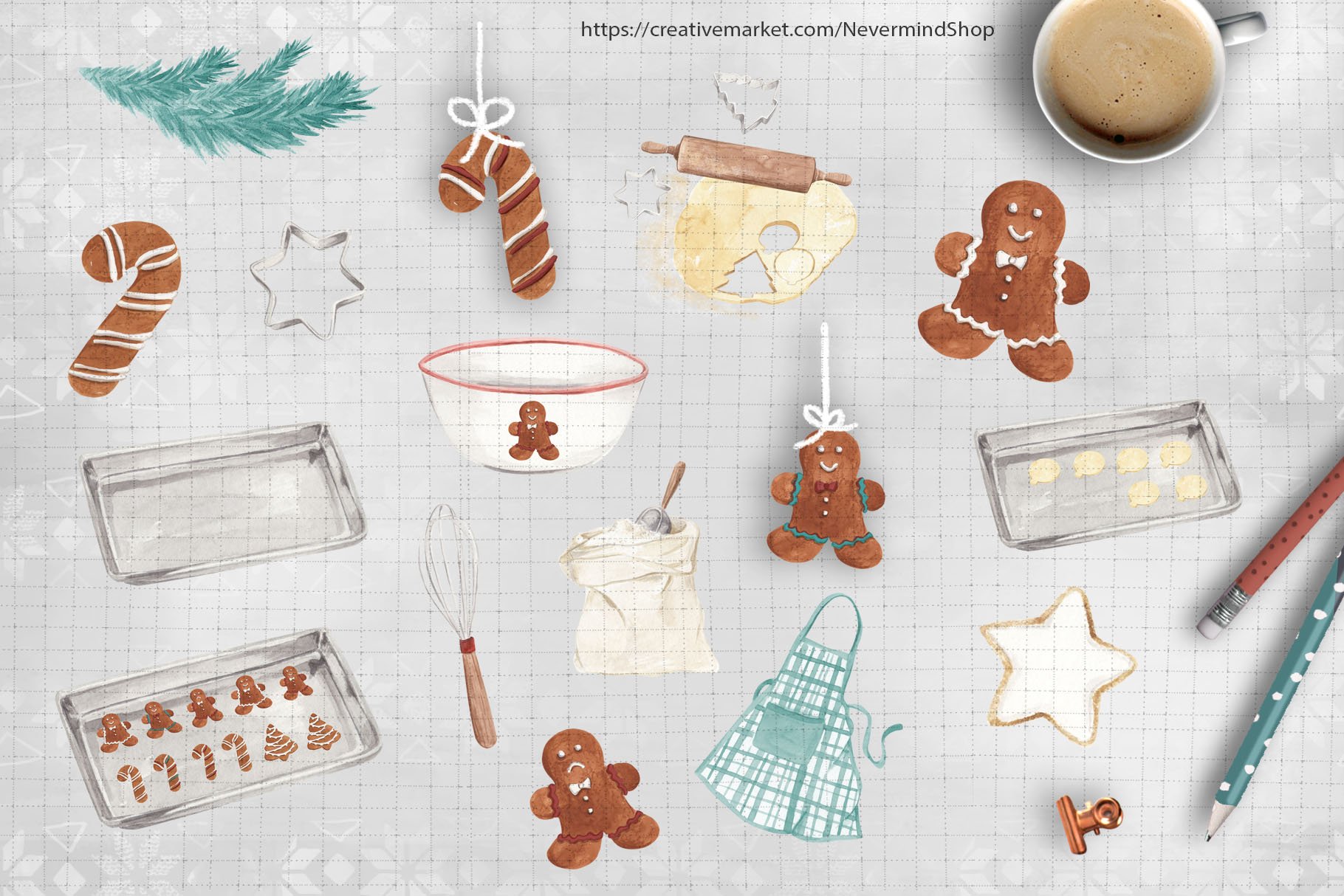 baking clipart cover mix2 177
