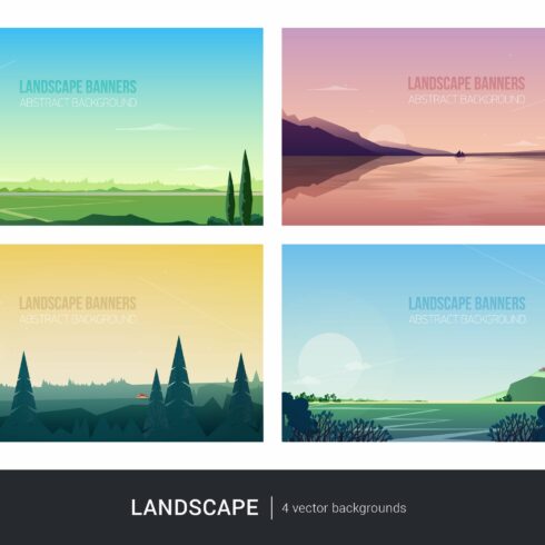 Polygonal landscape set cover image.