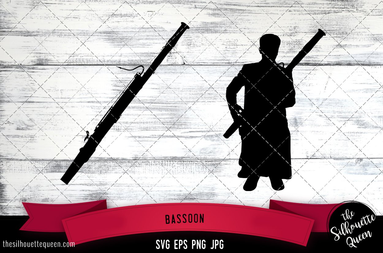Bassoon Silhouette Vector cover image.
