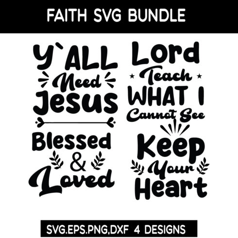 Faith SVG Bundle cover image.