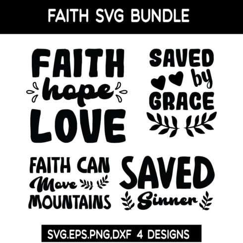 Faith SVG Bundle cover image.