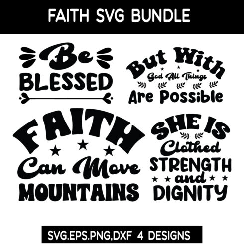 Faith SVG Bundle cover image.