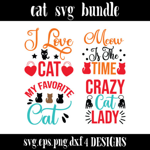 cat SVG bundle cover image.