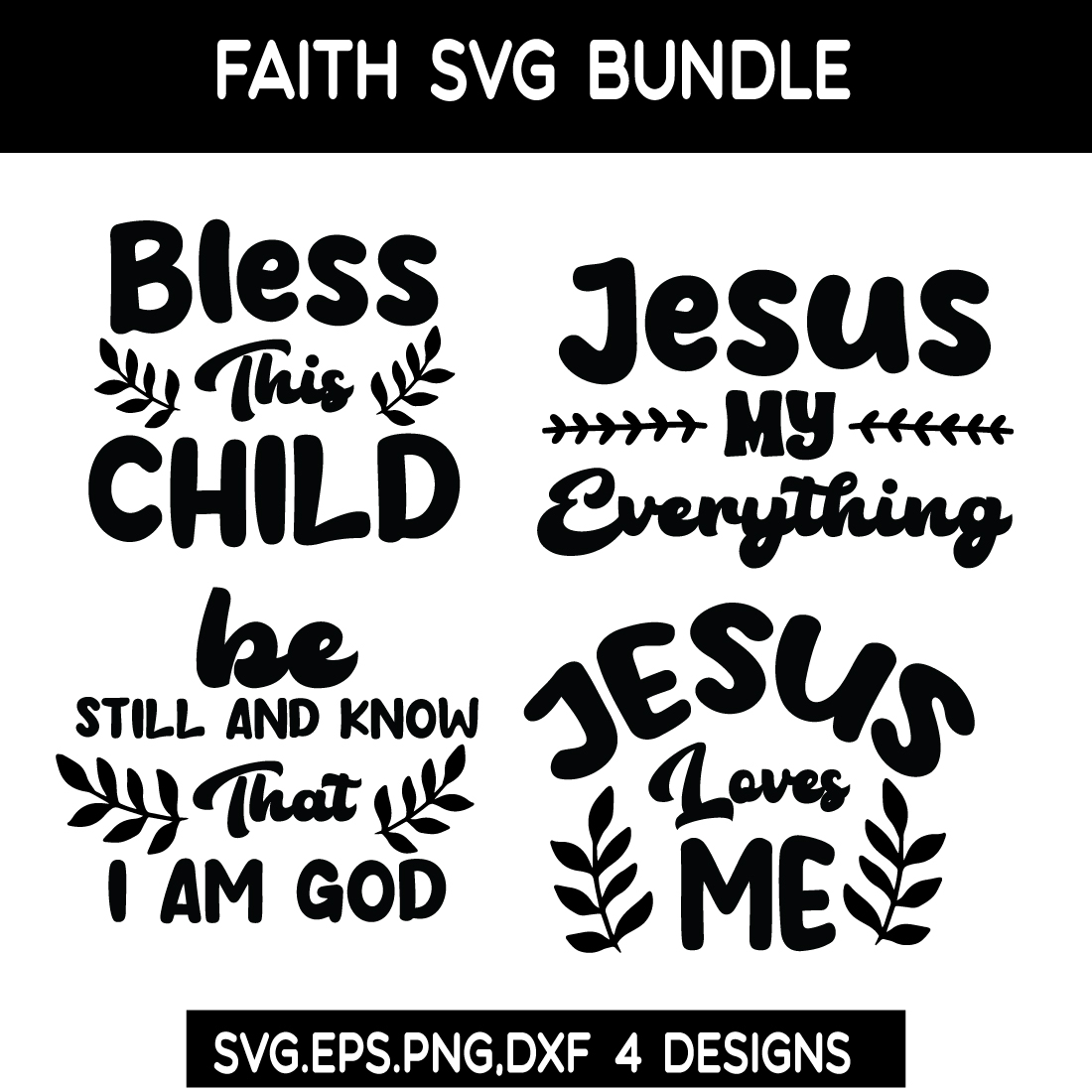 Faith SVG Bundle cover image.