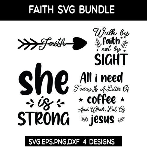 Faith SVG Bundle cover image.