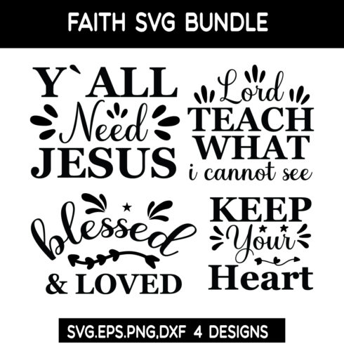 Faith SVG Bundle cover image.